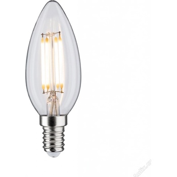 Paulmann LED svíčka 4,5 W E14 čirá teplá bílá