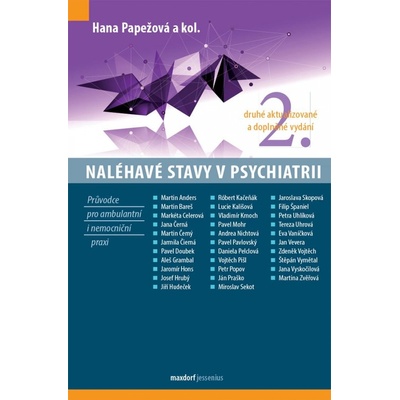 Naléhavé stavy v psychiatrii 2v - Hana Papežová