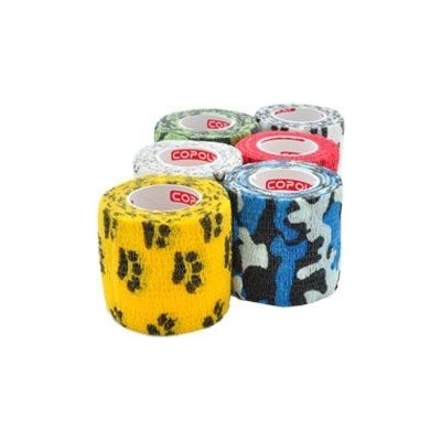 CoPoly Obinadlo elast. 5 cm x 4,5 m POTISK MIX 12 ks