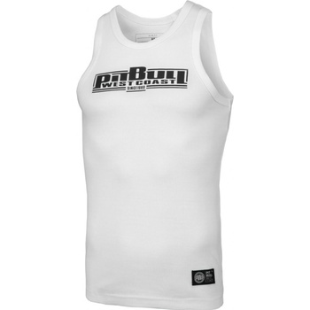 PitBull West Coast tielko BOXING RIB pánske white biela