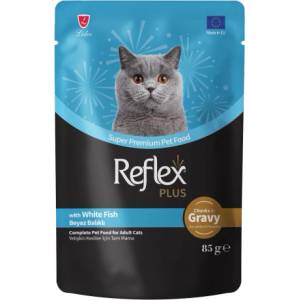 Lider Pet Food RP Pouch cat White Fish in Gravy 85gr - Парченца в сос с бяла риба 85 гр