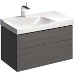 Geberit Xeno 2 - Шкафче под умивалника 90 см с плот за поставяне на вещи, чекмедже с LED осветление, сиво 500.515. 43.1 (500.515.43.1)