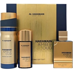 Al Haramain Amber Oud Bleu Edition Gift Set EDP 75 ml + EDP 30 + Deodorant spray 200 ml унисекс