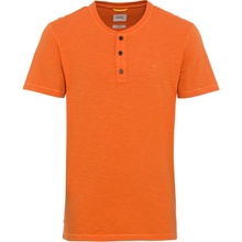 Camel Active tričko Henley 1/2 arm oranžová