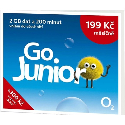 O2 Předplacená karta Go Junior SMALLPGO.0XX2G51