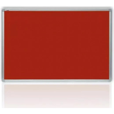 2x3 Filcová červená tabule v hliníkovém rámu 150x120 cm