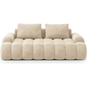 Cosmopolitan Design Бежов кадифен диван 200 cm Linz - Cosmopolitan Design (COS_3S_120_F1_LINZ1)