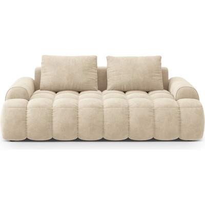 Cosmopolitan Design Бежов кадифен диван 200 cm Linz - Cosmopolitan Design (COS_3S_120_F1_LINZ1)