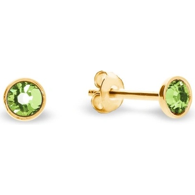 Spark se Swarovski Elements Pinpoint Studs KG2038SS10PE Peridot zelené