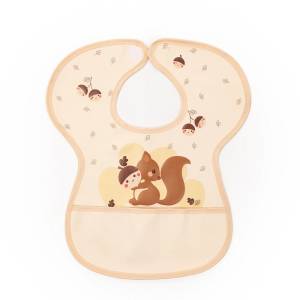 Sevibaby Силиконов лигавник с животинки Цвят розов с катеричка (22-185)