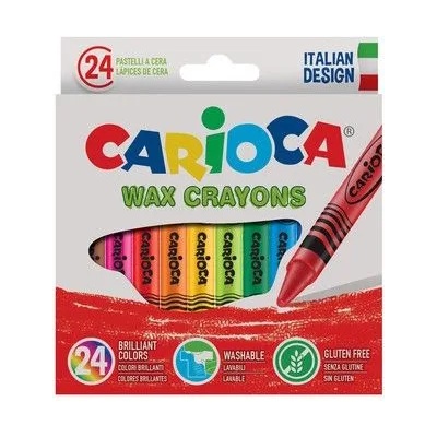 CARIOCA - Восъчни пастели - 24 цвята (42366)