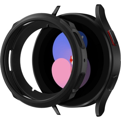 Spigen Удароустойчив калъф за Samsung Galaxy Watch 4 / 5 (40mm) от Spigen Liquid Air - Черен мат (ACS05396)