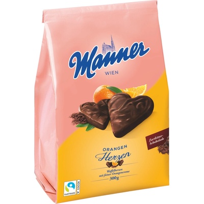 Manner Orangen Herzen 300 g