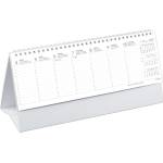 TOPTIMER Настолен календар без снимки toptimer t065, стоящ, бял, с плоска хартиена табела, 2027 г (t650p-00p)