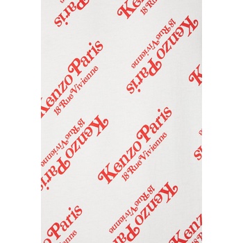 Kenzo Памучна тениска Kenzo в бяло с десен FE58TS0044SY. 02 (FE58TS0044SY.02)