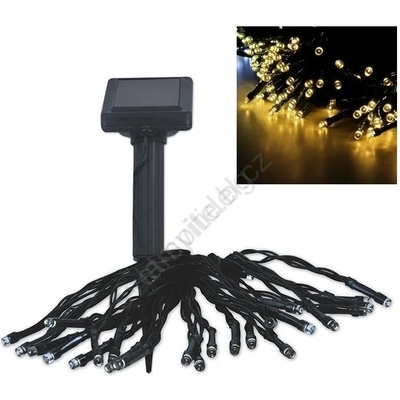 Polux LED соларен гирлянд SHINE 200xLED/1, 2V 600 mAh 21, 9 м IP44 (SA1590)