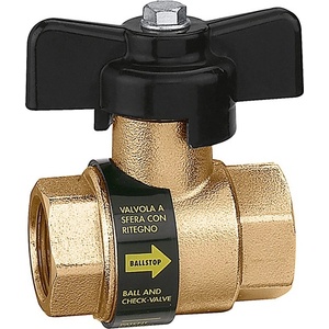 Caleffi Сферичен кран с вграден възвратен клапан caleffi пеперуда 1 (42323060)