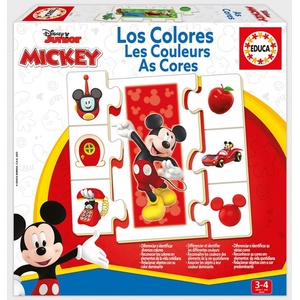 Educa Образователен пъзел, Educa, Mickey and Friends, Цветове, 42 части (EDU19329)