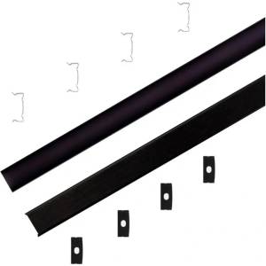 V-TAC АЛУМИНИЕВ ПРОФИЛ ЗА led ЛЕНТА 2m 23.5x10mm ЧЕРЕН v-tac (3800157677226)