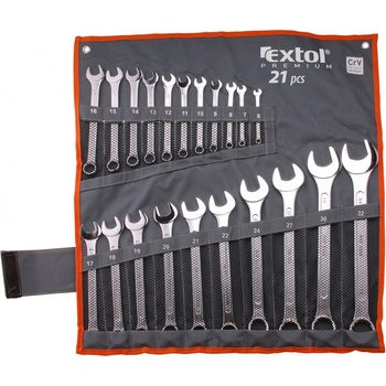 Súprava očkoplochých kľúčov EXTOL PREMIUM kľúče očkoploché, 6-32mm, CrV, 6335 (6335)