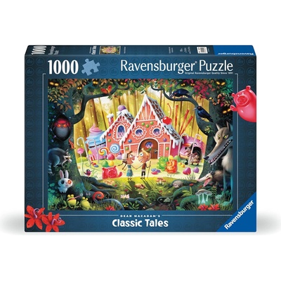 Ravensburger Пъзел Ravensburger от 1000 части - Хензел и Гретел - Внимавайте! (12000415)