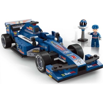 Sluban B0353 Formule F1 Racing Car Modrá 257 ks