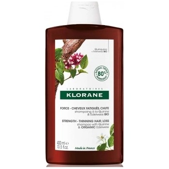 Klorane Shampooing À La Quinine & Edelweiss BIO šampón s chinínom a bio plesnivcom alpským 400 ml