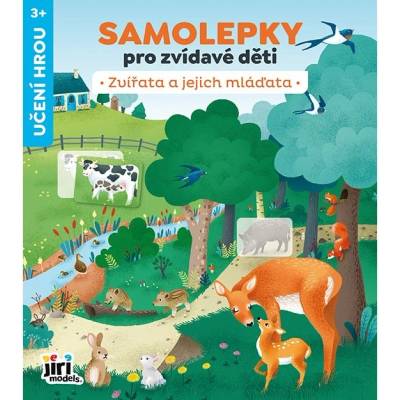 Jiri Models samolepky pre zvedavé deti zvieratá a ich mláďatá