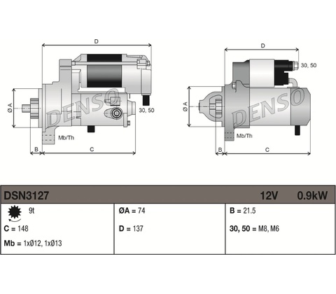 Startér DENSO DSN3127