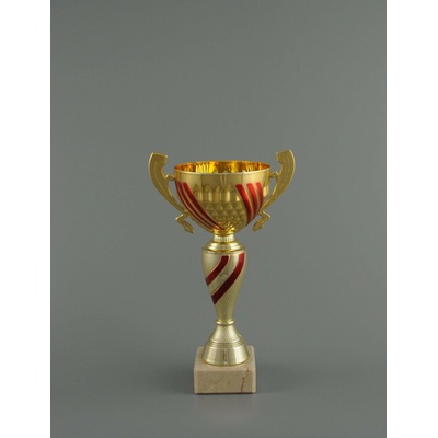 Zlato červený sportovní pohár 23,5 32 cm 24 cm