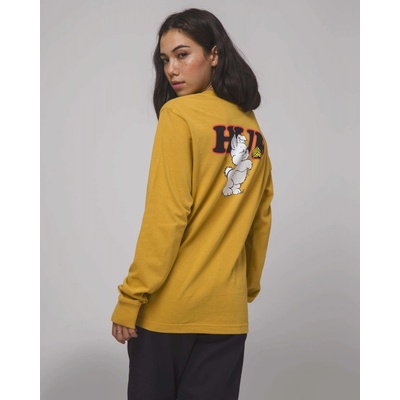 HUF GIVING LS RELAX TEE Gold
