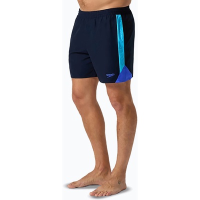 Speedo Мъжки плажни шорти Speedo HyperBoom Splice 16" true navy/berry