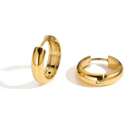 Victoria Filippi Stainless Steel Kruhové náušnice Estefani Gold - 17 mm, chirurgická ocel E-NE93067/24 Zlatá