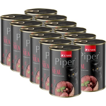 Dolina Noteci Консерва Piper Cat Junior с телешко месо 12 x 400 г