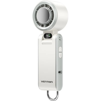 Vention Adjustable Handheld Foldable High-Speed Cooling Fan White (PBCW0)