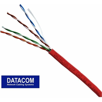 Datacom 1156 UTP, CAT5e, PVC, 305m, červený