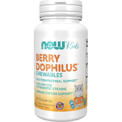 NOW NOW BerryDophilus Kids, 60 Chewables