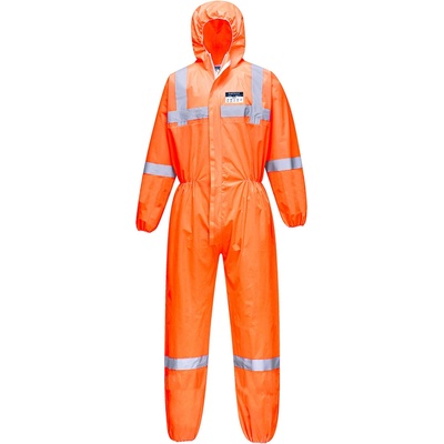 Portwest bizweld biz6 / Заваръчен гащеризон с качулка - тъмносин xl (st36orrm)