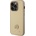GUESS Предпазен калъф за iPhone 15 Pro Cover Guess PU 4G Strass Metal Logo, Златист (30f21d8fae94)