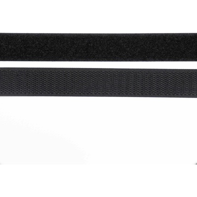 Pro Háčkování Suchý zip, 20 mm, komplet černá