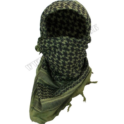 Shemagh šatka Arab ZELENO ČIERNA