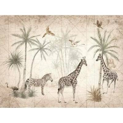ML1501 Vliesová fototapeta na zeď Graphic Animal Jungle rozměry 3,71x2,8 m