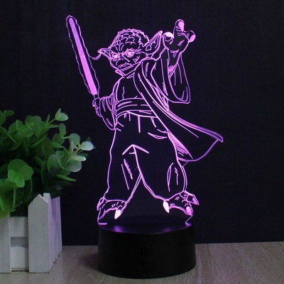 Beling Detská lampa, Yoda 2, 7 farebná QS276