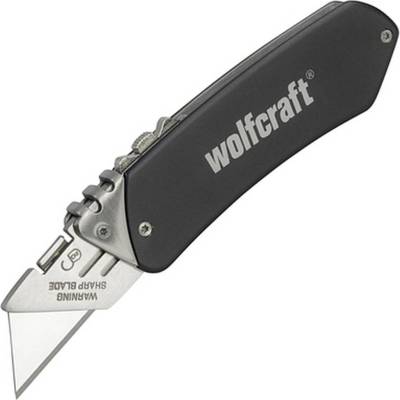 Wolfcraft Макетен нож с трапецовидно острие сгъваем Wolfcraft 4124000 - 19 mm (4124000)