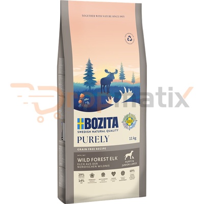 Bozita Purely Dog Puppy & Junior Large Elk GF 11 kg