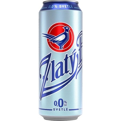 Zlatý Bažant svetlé nealkoholické 0% 0,5 l (plech)