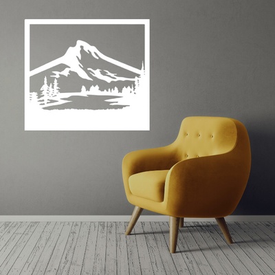 Obraz - horská oáza s jazierkom Veľkosť rámu: 33x29cm