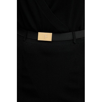 Elisabetta Franchi Пола Elisabetta Franchi в черно среднодълга с кройка тип молив GK17B56E2 (GK17B56E2)