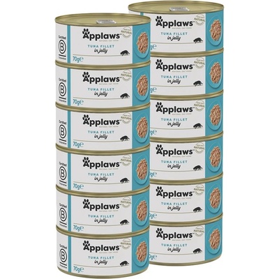 Applaws Консерва за котки с риба тон в желе 12 x 70 г