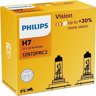 Philips Vision H7 PX26d 12V 55W 2 ks 12972PRC2 | Zboží Auto